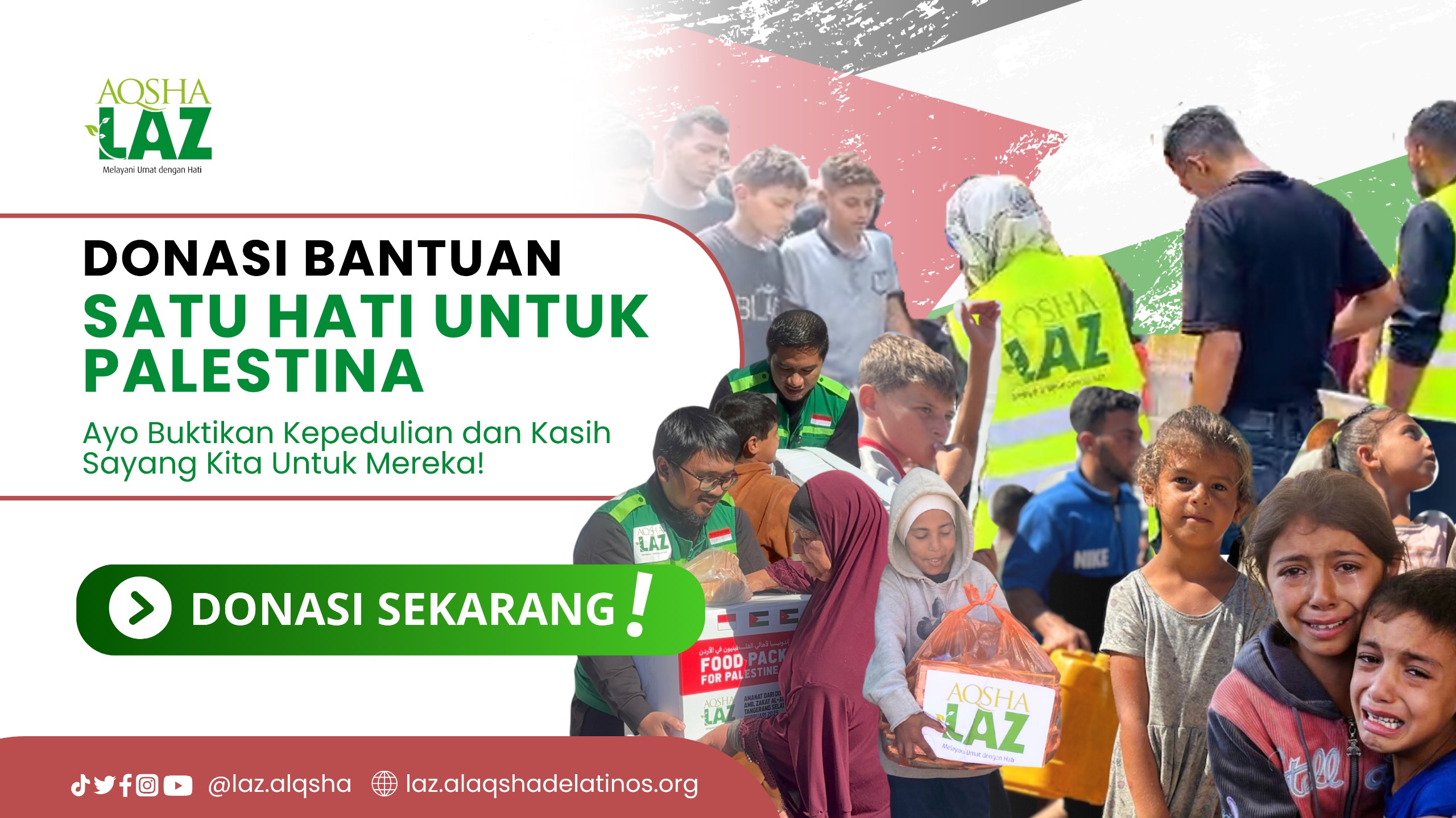 Donasi Bantuan Satu Hati Untuk Palestina